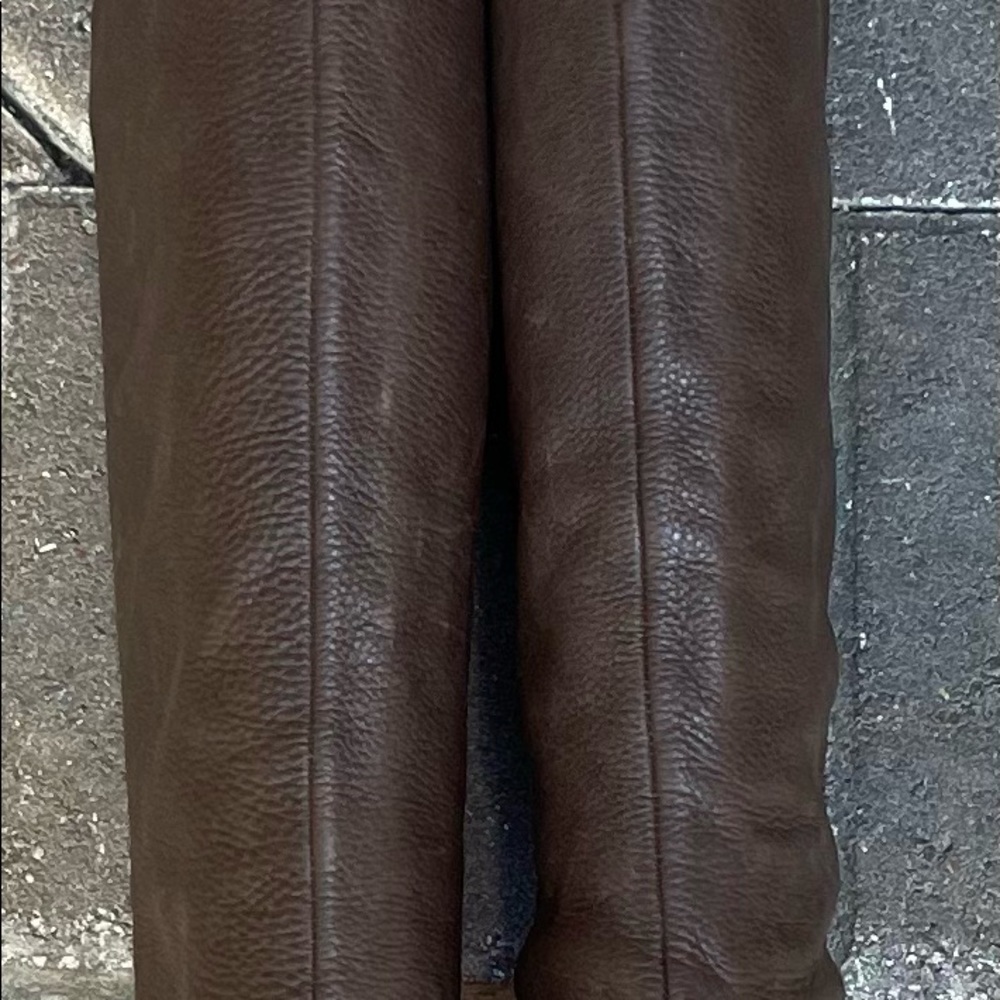 Vince Camuto brown leather tall boots - Picture 7 of 10